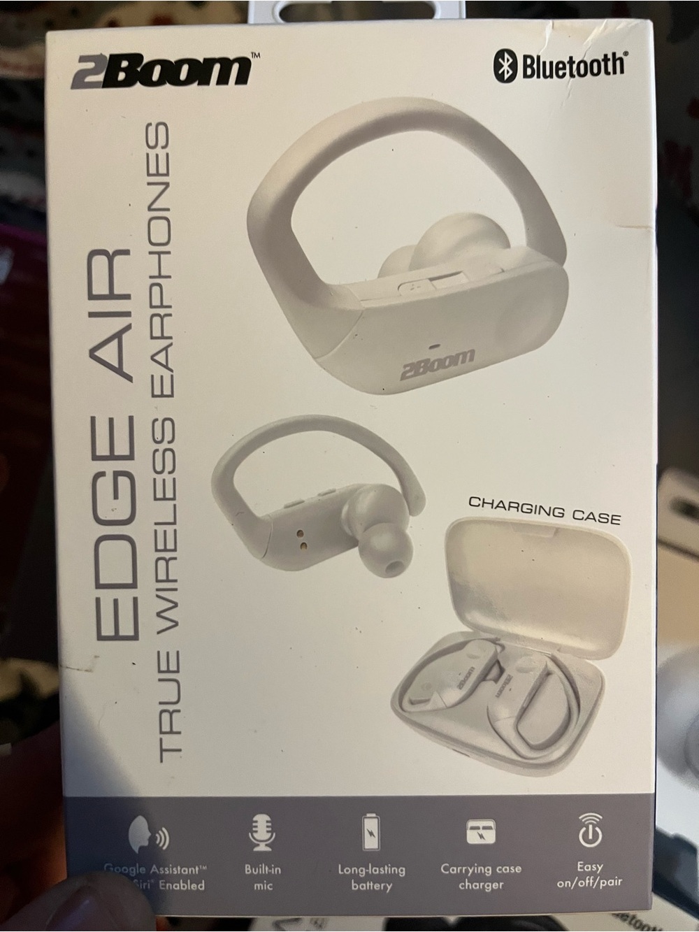 2bamboo Edge Air True Wireless Over-Ear Earphones in White